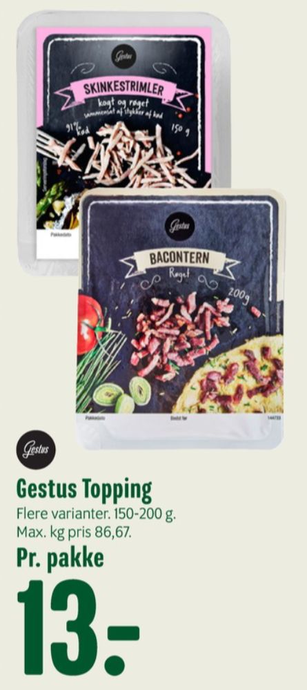 Gestus, Skinkestrimler