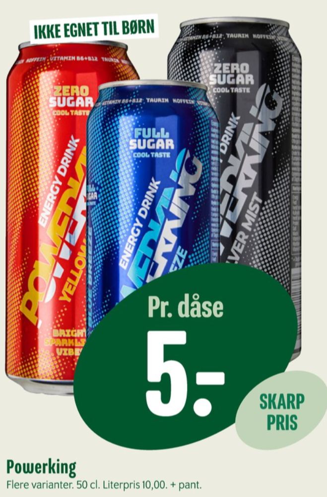 Powerking Silver Mist, Energidrik