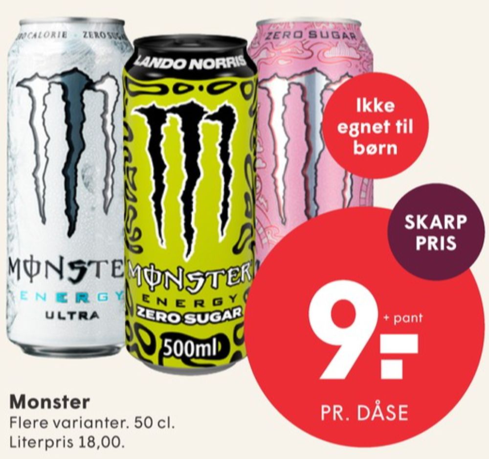 Monster Lando Norris, Energidrik