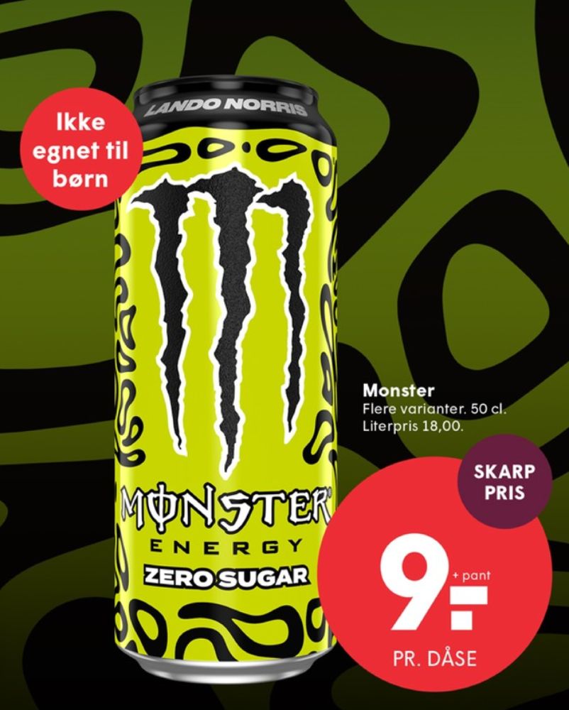 Monster Lando Norris, Energidrik