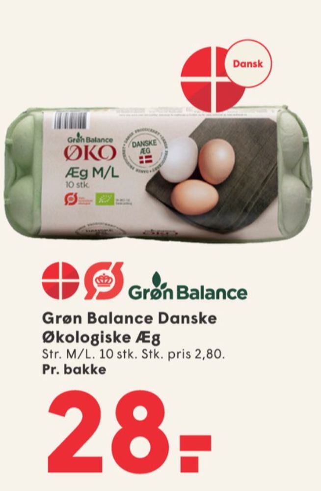 Grøn Balance, Øko Æg M/L