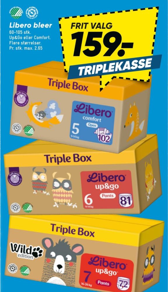 Libero Comfort, Bleer str 5 9-14 Kg Triplebox