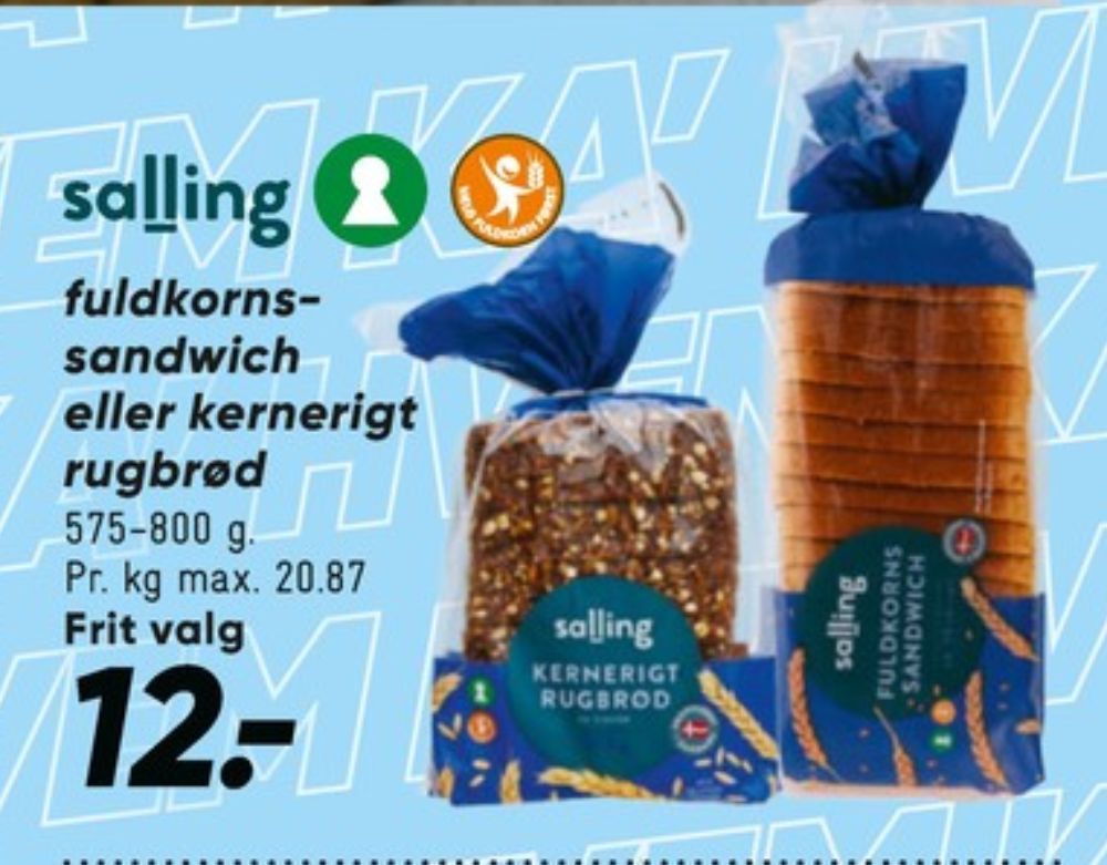 Salling, Fuldkornssandwich