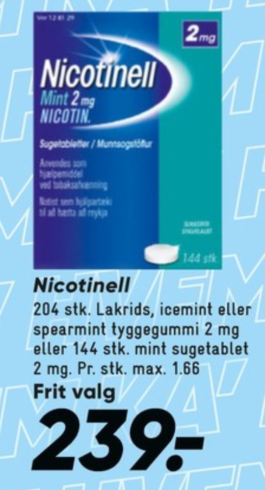 Nicotinell, Nikotintyggegummi