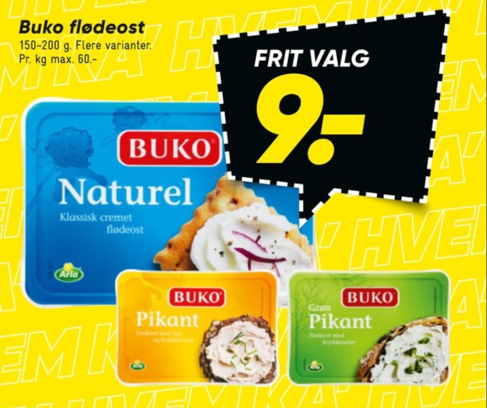 Buko, Flødeost Grøn Pikant