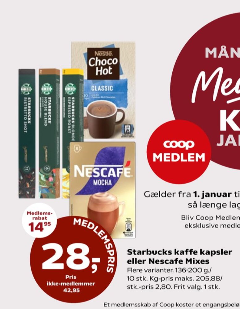 Nescafe Dolce Gusto Mocha, Kaffekapsler