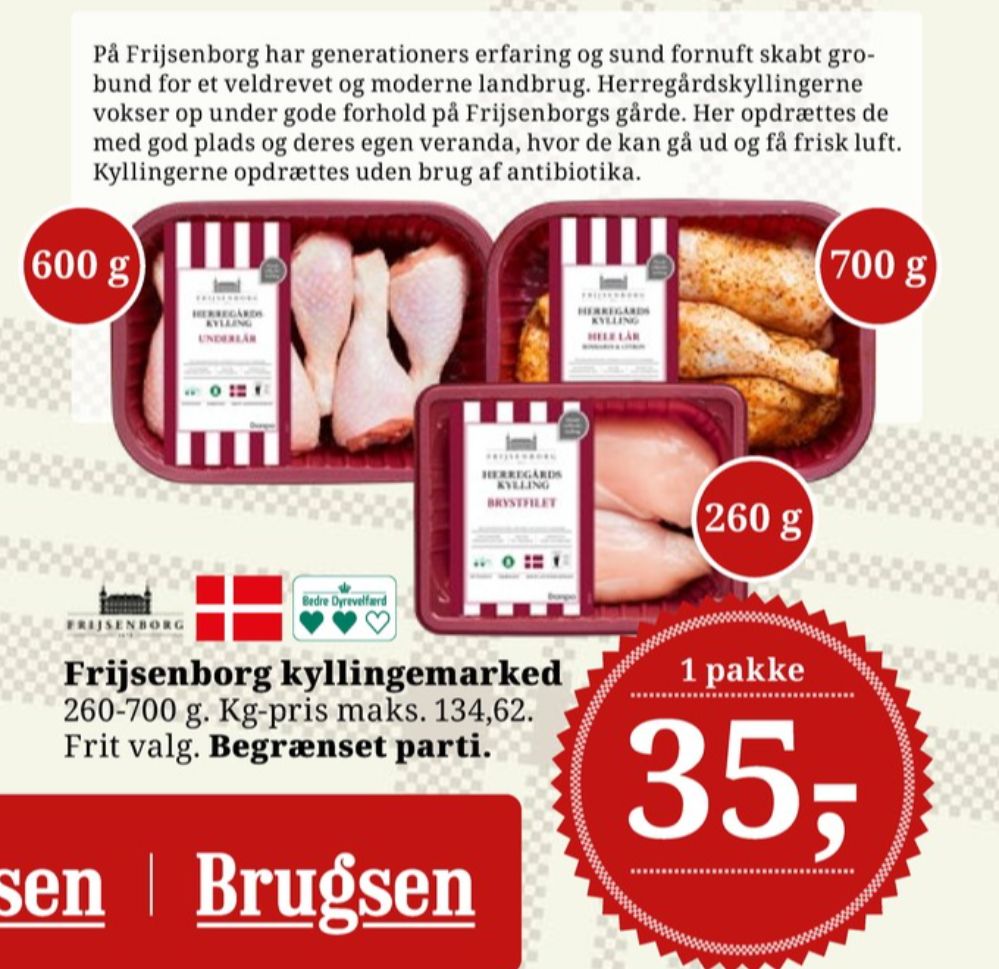 Frijsenborg, Kyllingebrystfilet