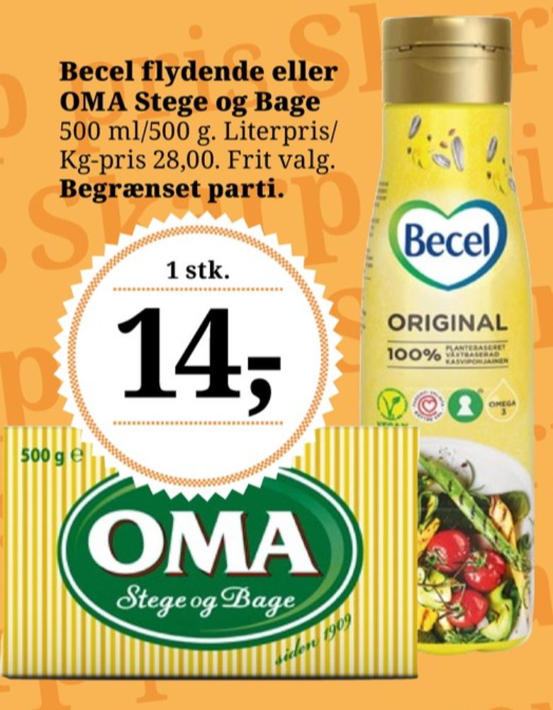 Oma, Margarin-fast Stege