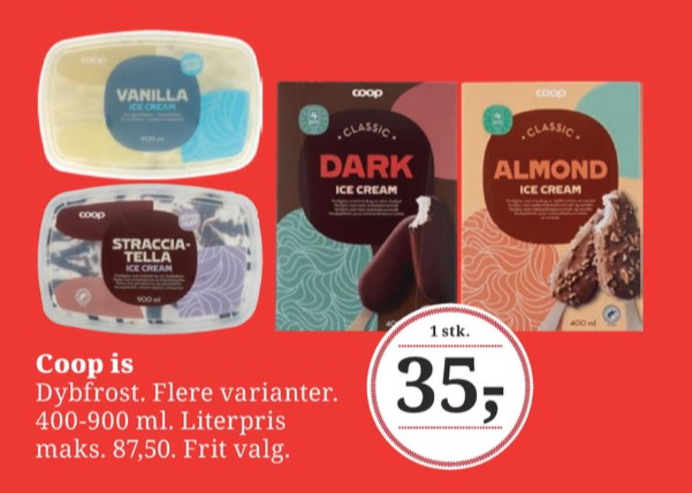 Coop, Classic Dark vaniljeispinde