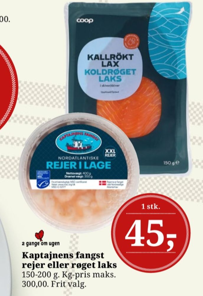 Kaptajnens Fangst, Rejer