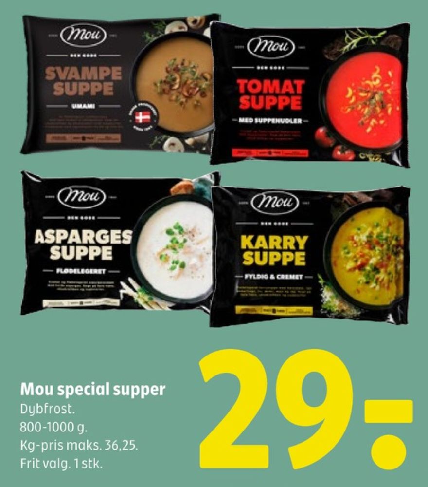 Mou, Aspargessuppe
