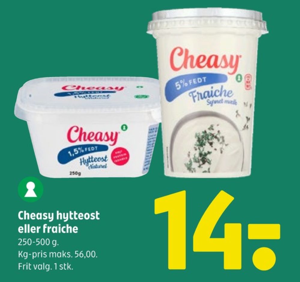 Cheasy, Hytteost naturel 1,5%