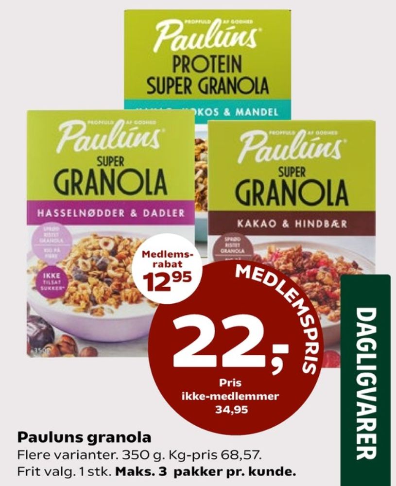 Pauluns, Granola Kakao, Kokos & Mandler