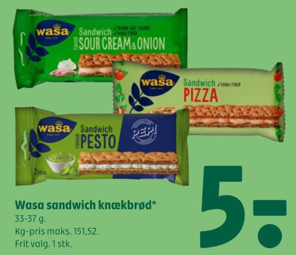 Wasa, Sandwich Pesto