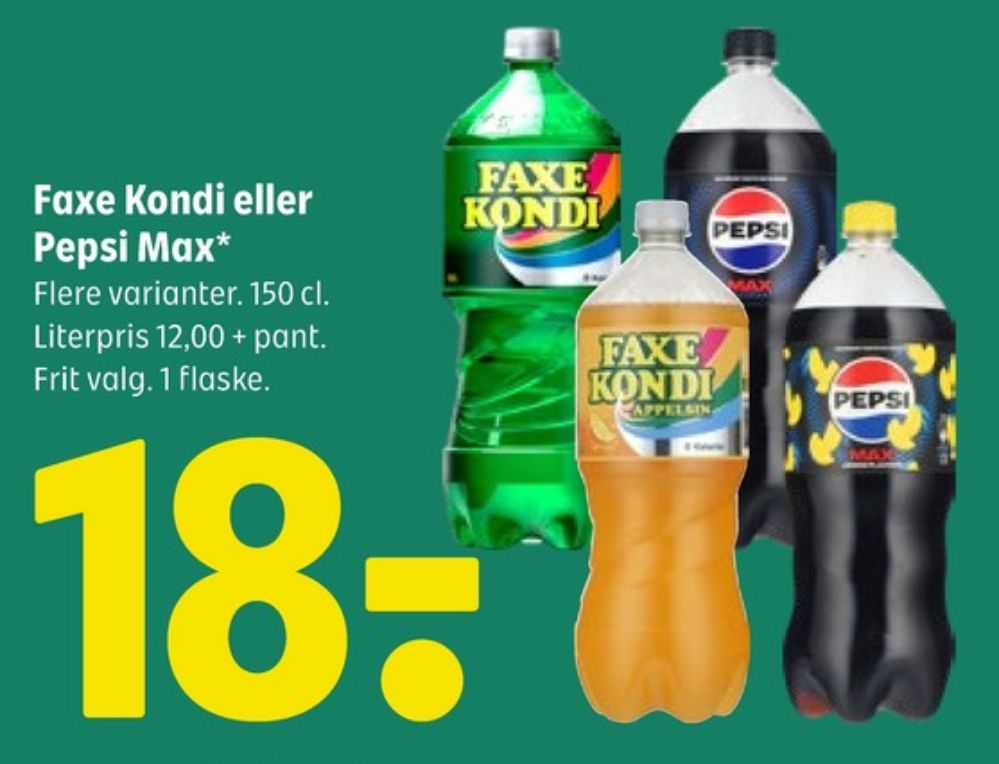Faxe Kondi 0 Kalorier Appelsin, Appelsinsodavand