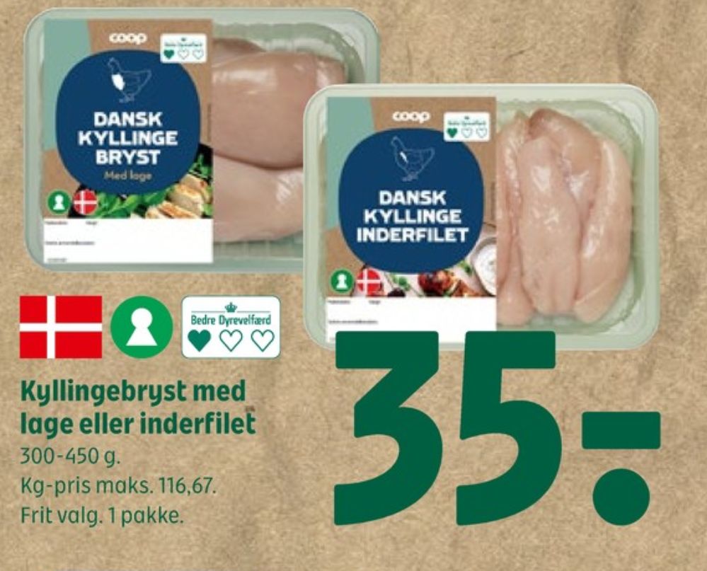 Coop, Kyllingebrystfilet