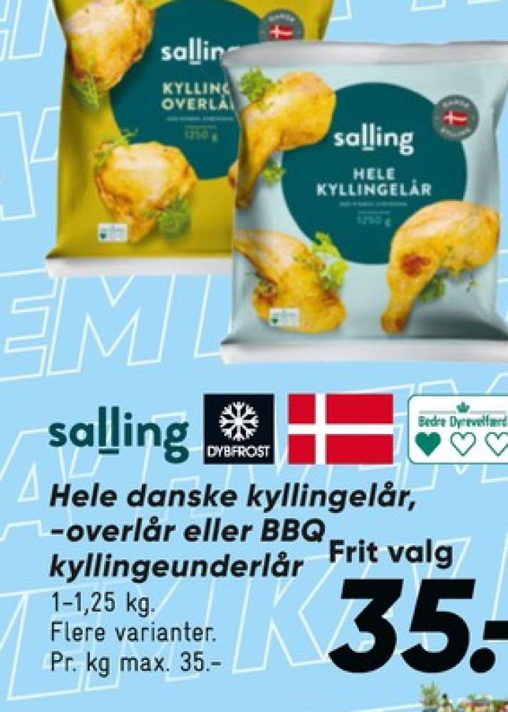 Salling, Kyllingeoverlår