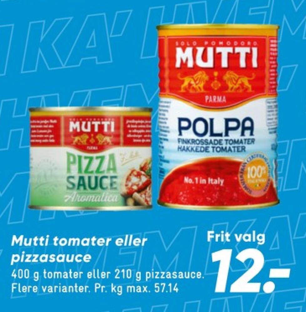 Mutti, Hakkede tomater