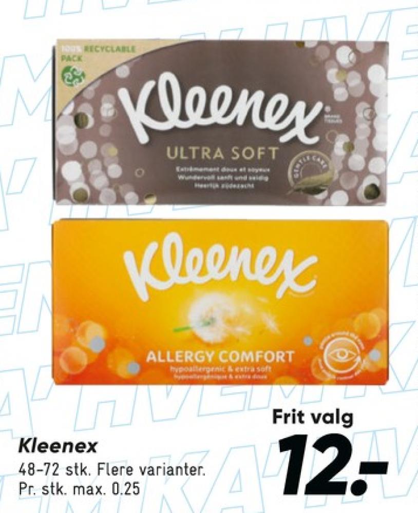 Kleenex, Lommetørklæder