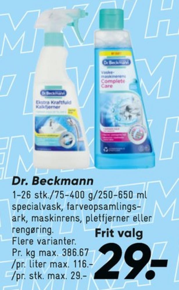 Dr Beckmann, Misfarvningsklude