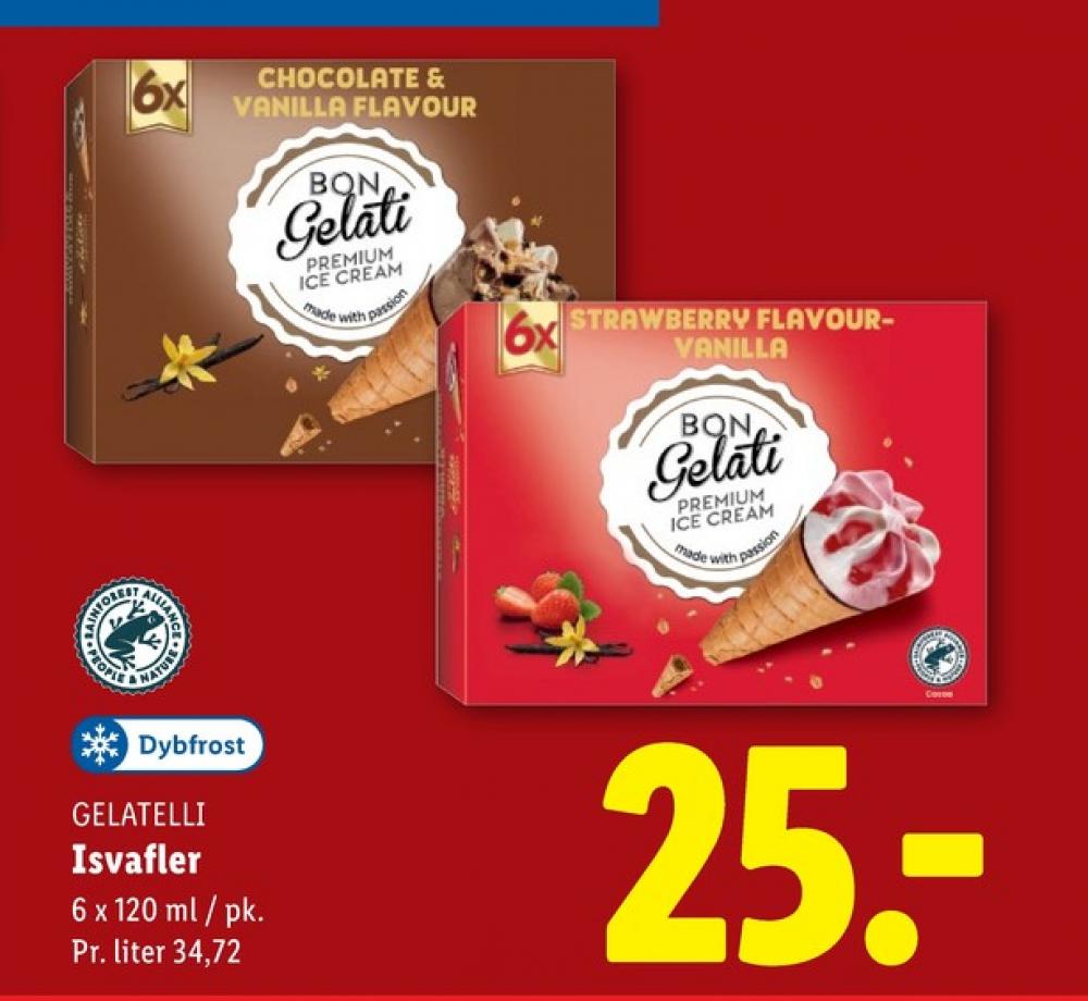 Bon Gelati, Chokolade Isvafler