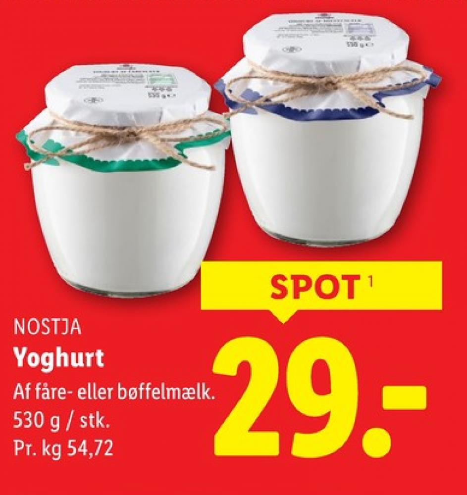 Nostja, Yoghurt
