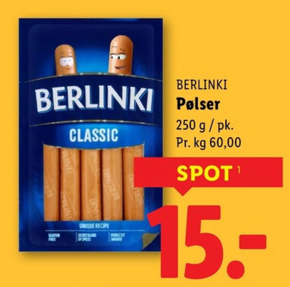 Berlinki , Pølser