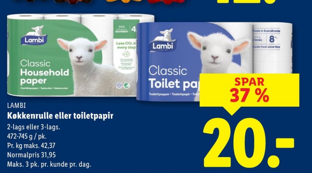 Lambi Classic, Toiletpapir