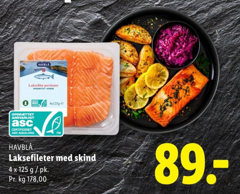 Havblå, Laksefilet