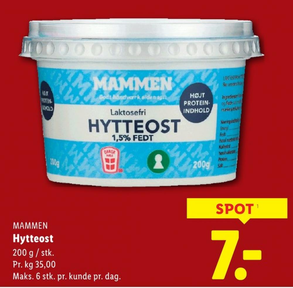 Mammen, Hytteost 1,5%