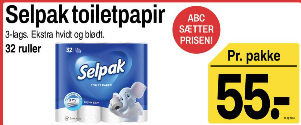 Selpak, Toiletpapir