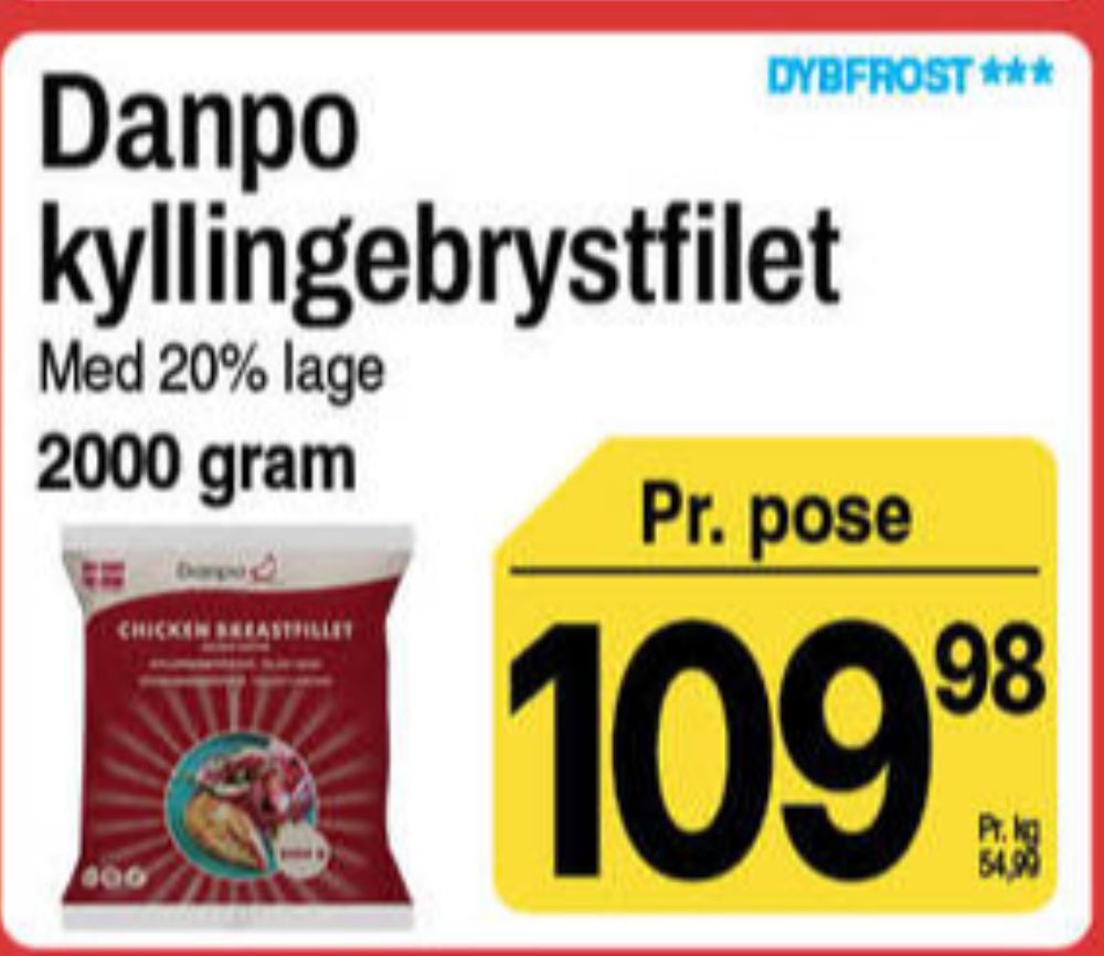Danpo, Kyllingebrystfilet