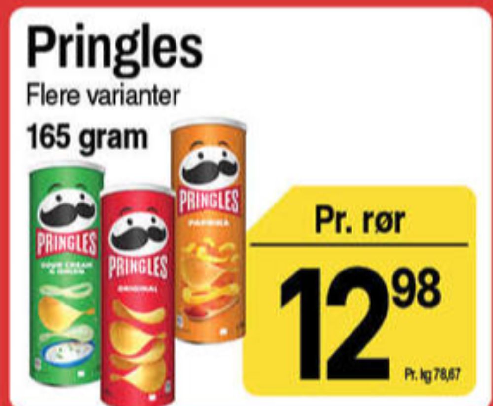 Pringles, Sour Cream & Onion Chips