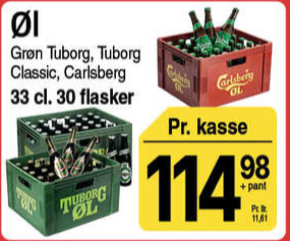 Tuborg Classic, Øl