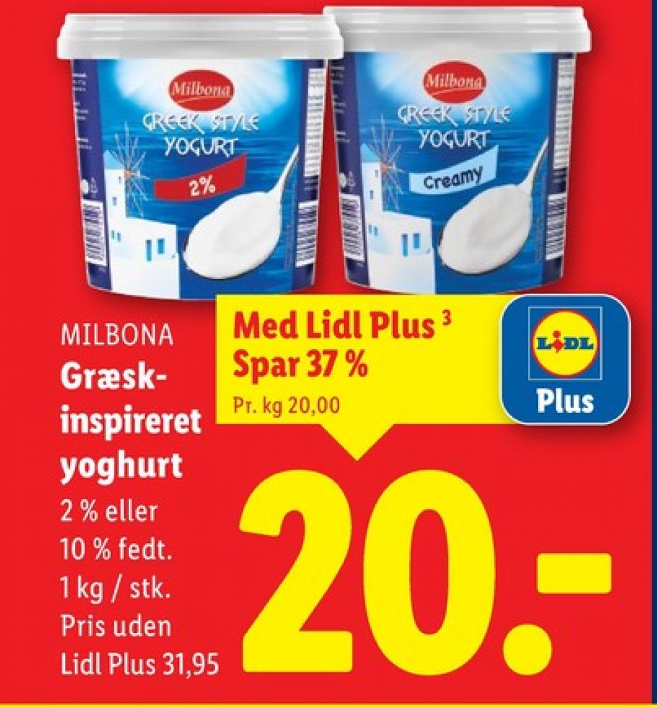 Milbona, Greek Style 2% Yoghurt 