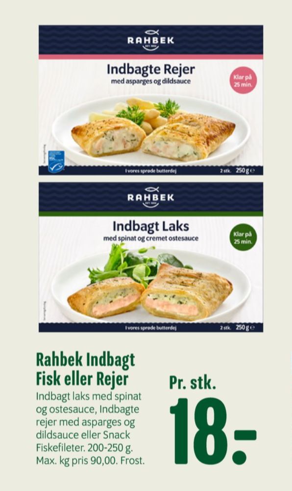 Rahbek, Indbagte Rejer med Asparges og Dildsauce