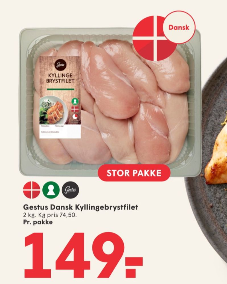 Gestus, Kyllingebrystfilet