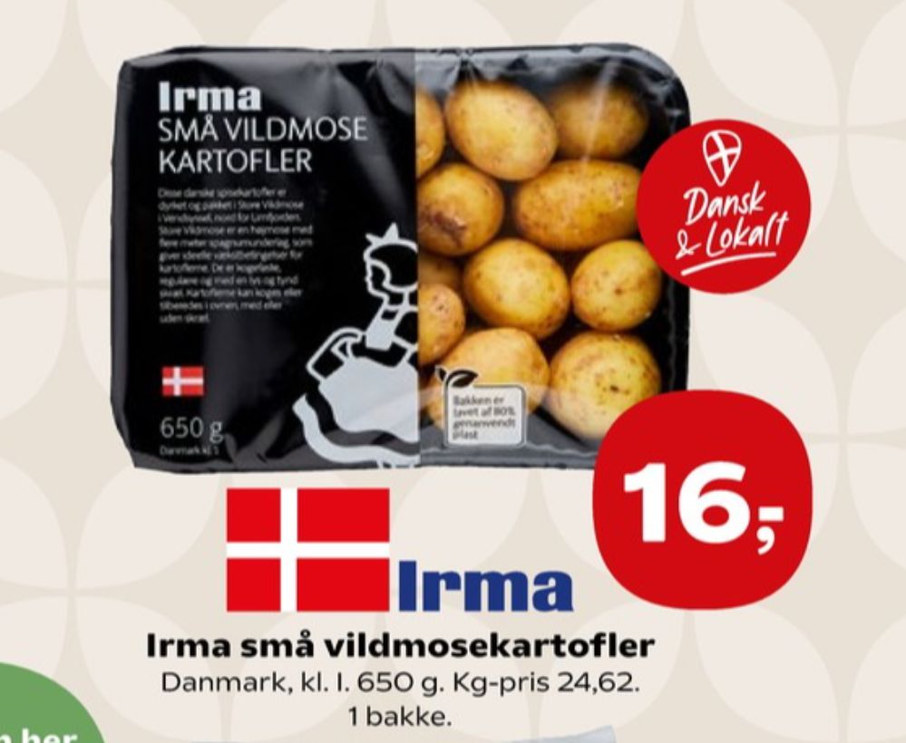 Irmas, Kartofler