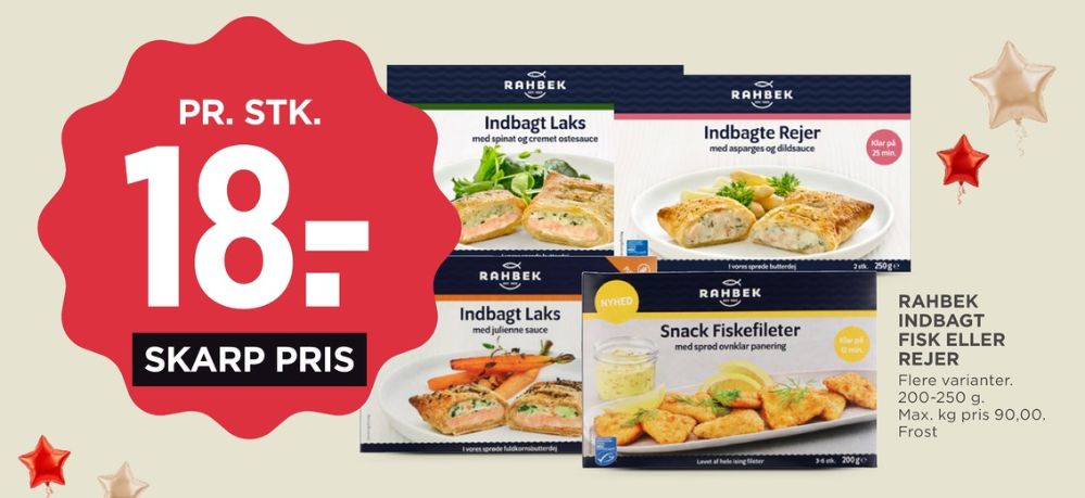 Rahbek, Indbagte Rejer med Asparges og Dildsauce