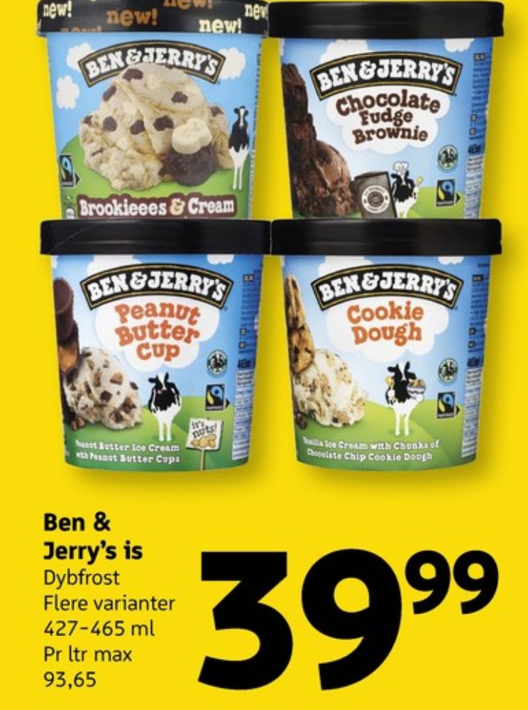 Frisko Ben & Jerry's, Brookieees & Cream Is