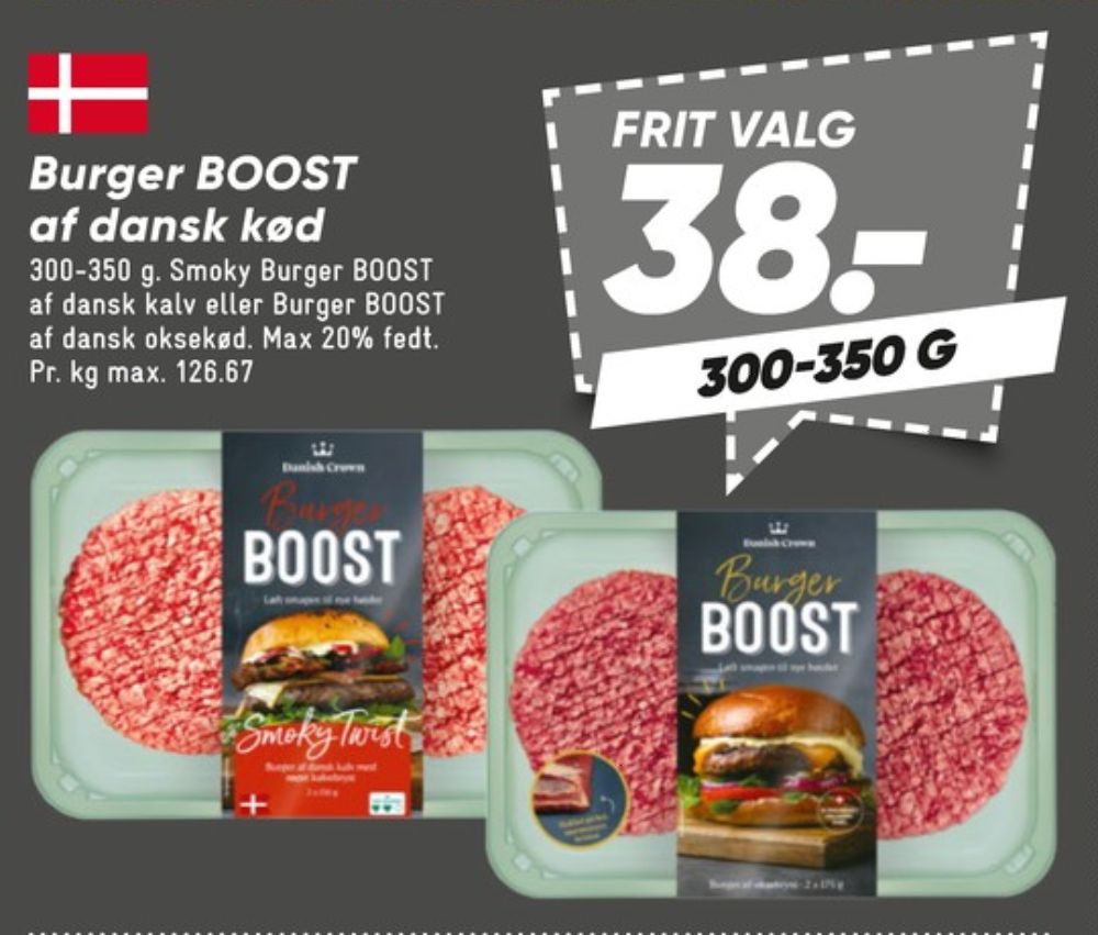 Danish Crown Hakke Boost, Hakkebøffer