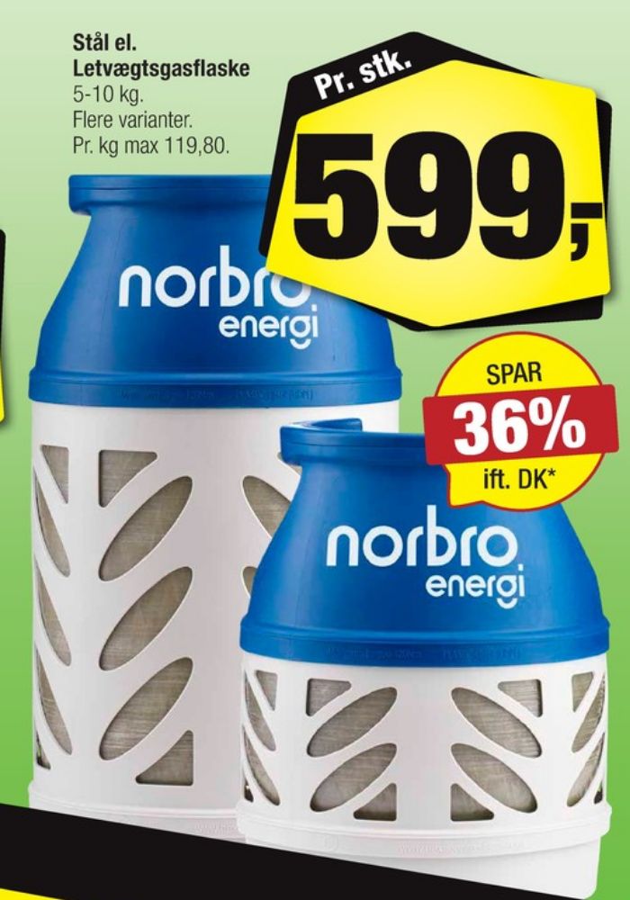 Norbro, Gasflaske