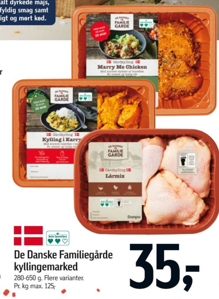 De Danske Familiegårde, Kyllingelårmix