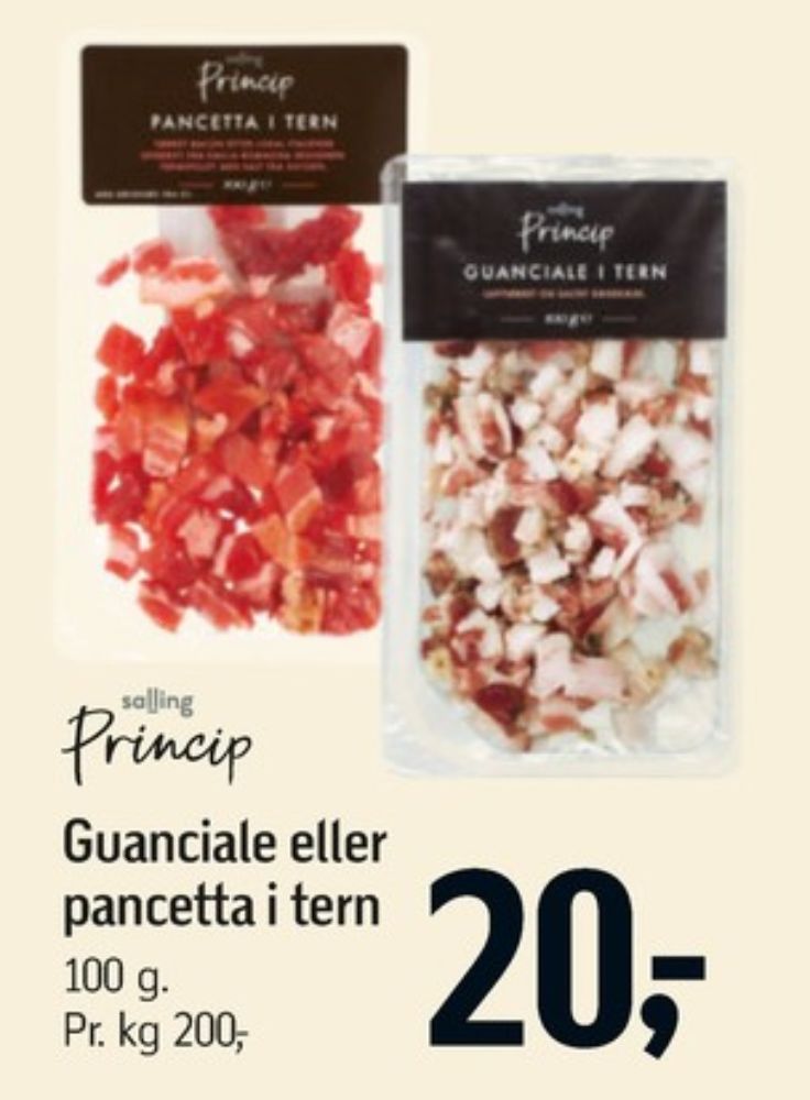 Salling Princip, Pancetta