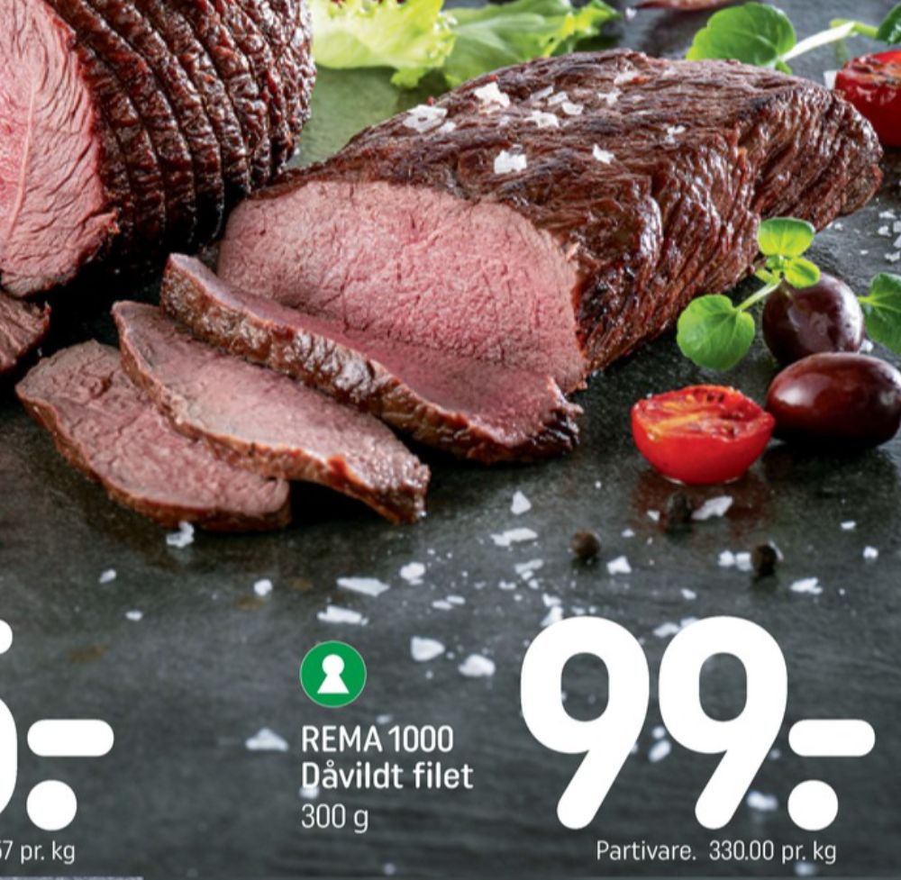 Rema 1000, Dådyrfilet