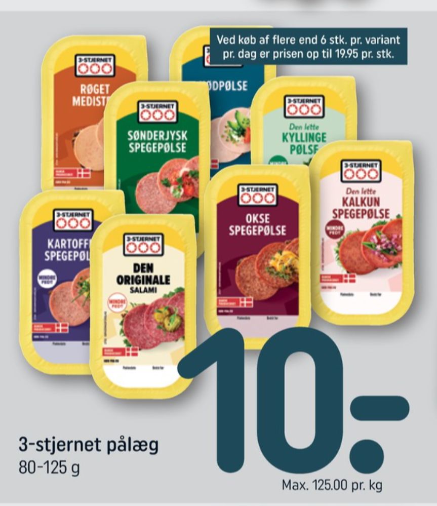 3-stjernet Gul bordpak, Sønderjysk Spegepølse