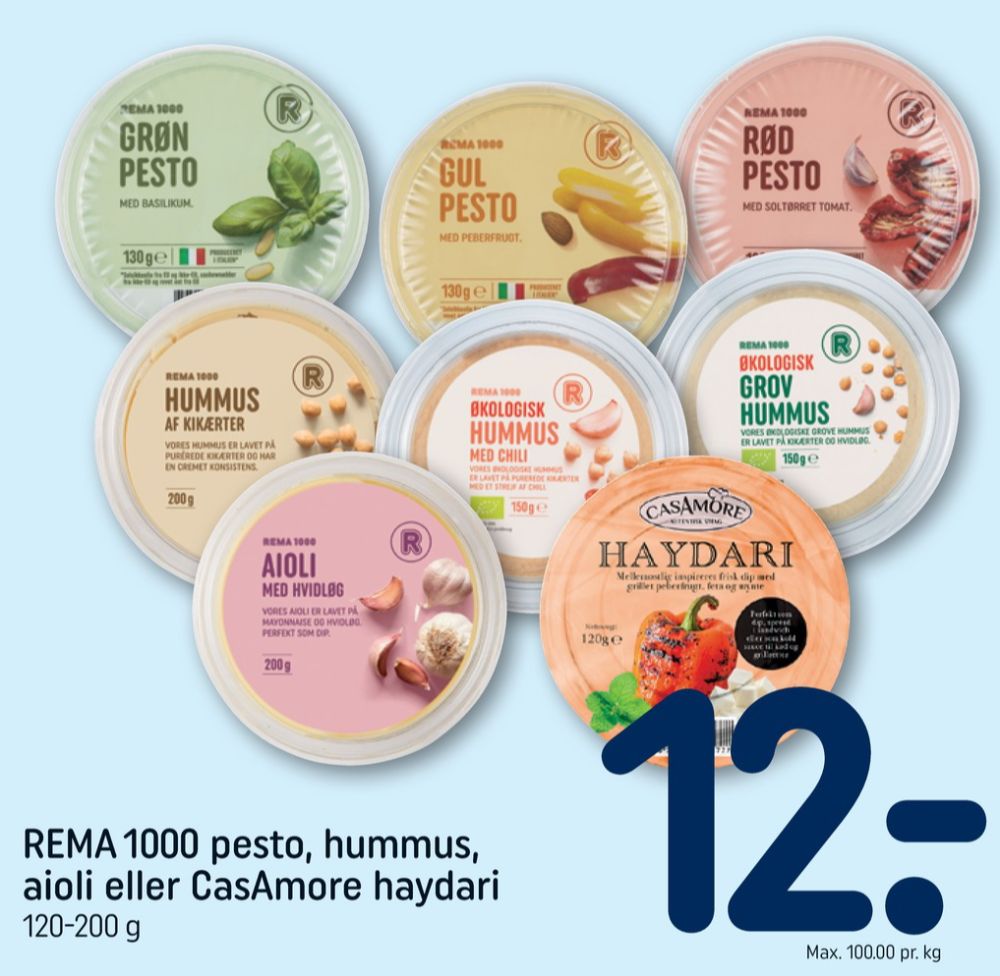 Rema 1000, Hummus