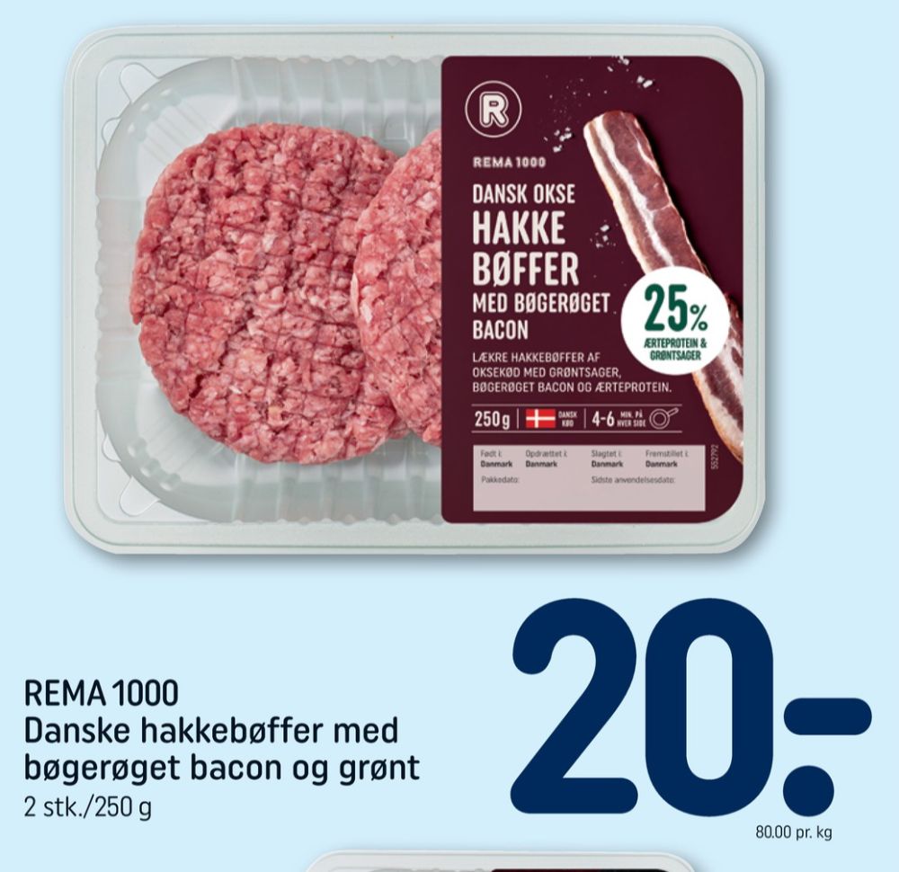 Rema 1000, Hakkebøffer