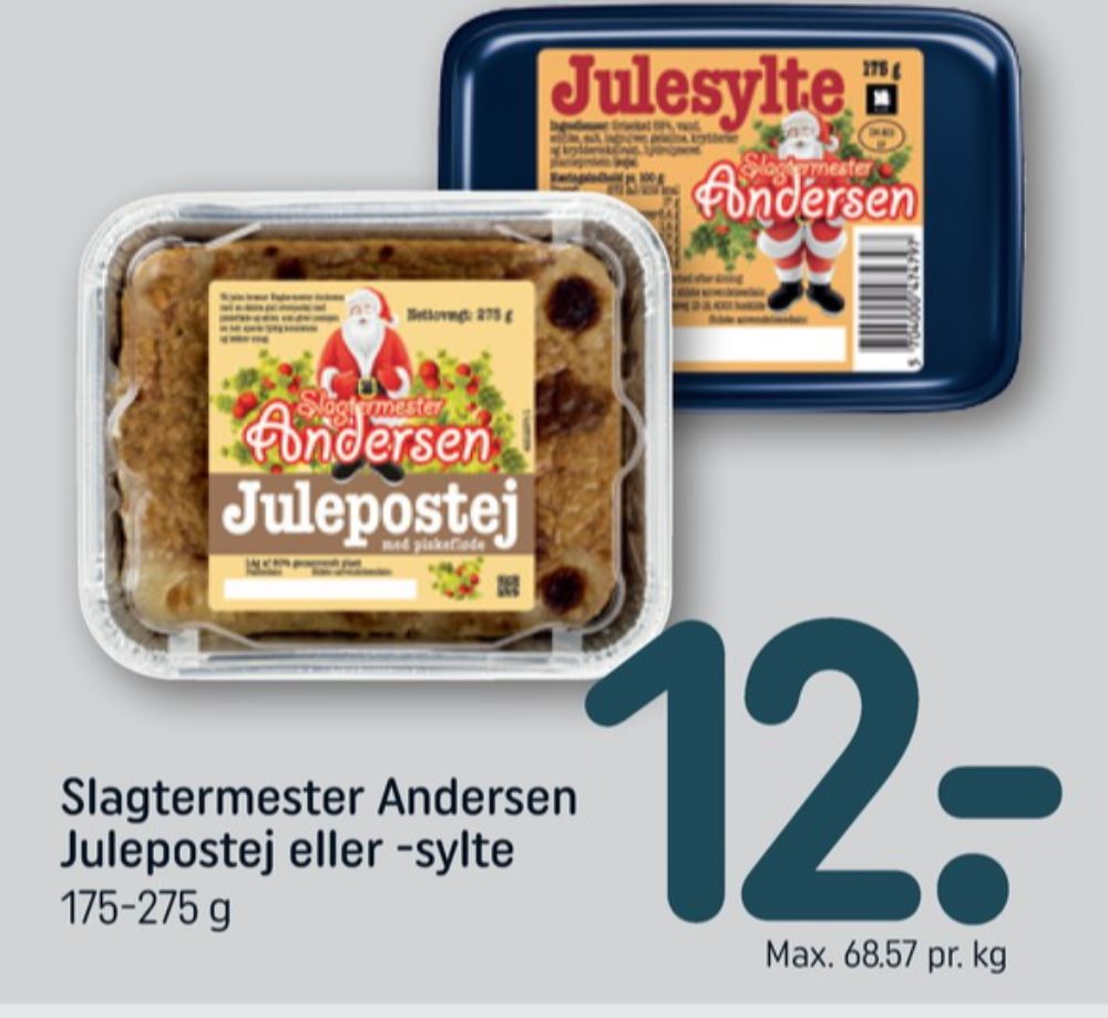 Slagtermester Andersen Julepostej, Leverpostej