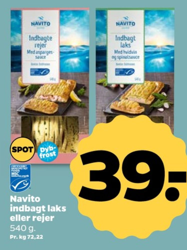 Navito, Indbagte Rejer i Aspargessauce